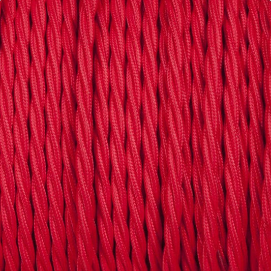 3 adriges textilkabel rot stoffkabel rot gedrehtes Kabel 1m/5m/10m~1185