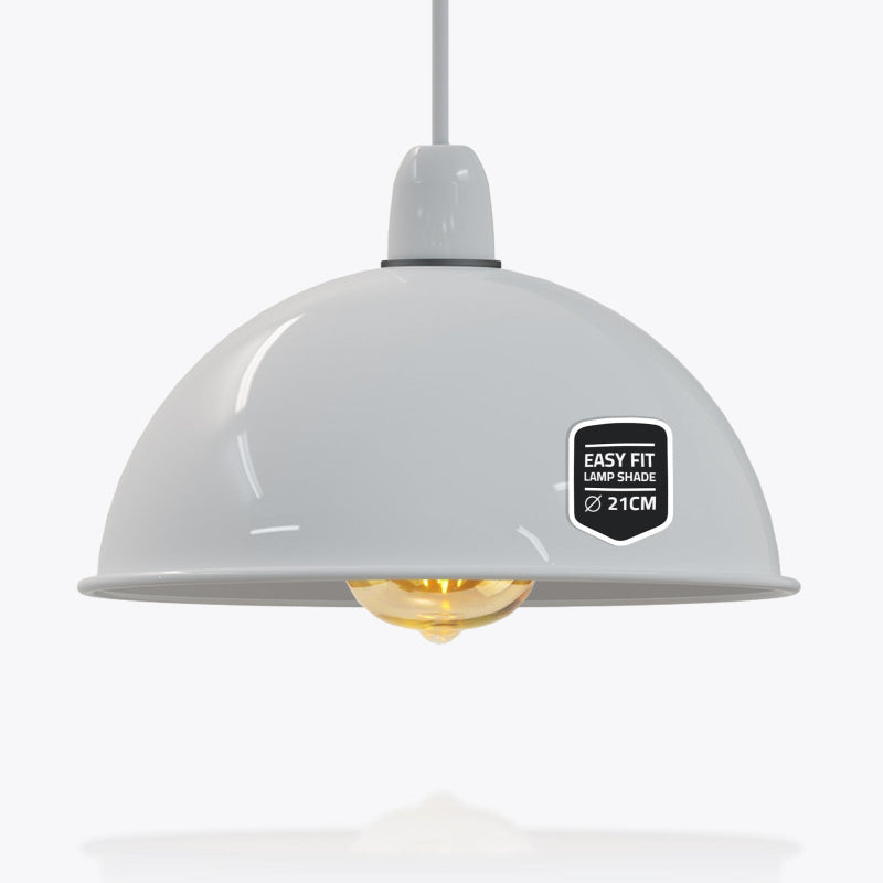 Retro Easy Fit Lampenschirm Metall