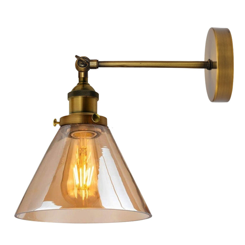 Retro Glas Lampenschirm Kronleuchter