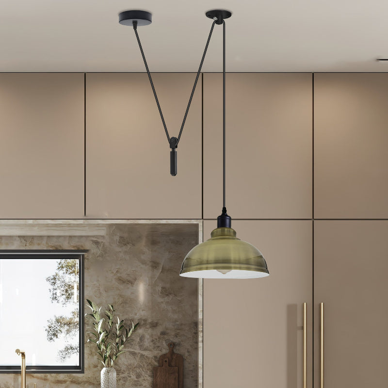 Retro Lampe Flaschenzug
