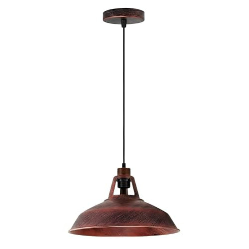 Retro Lampe mit schwarzem Textilkabel