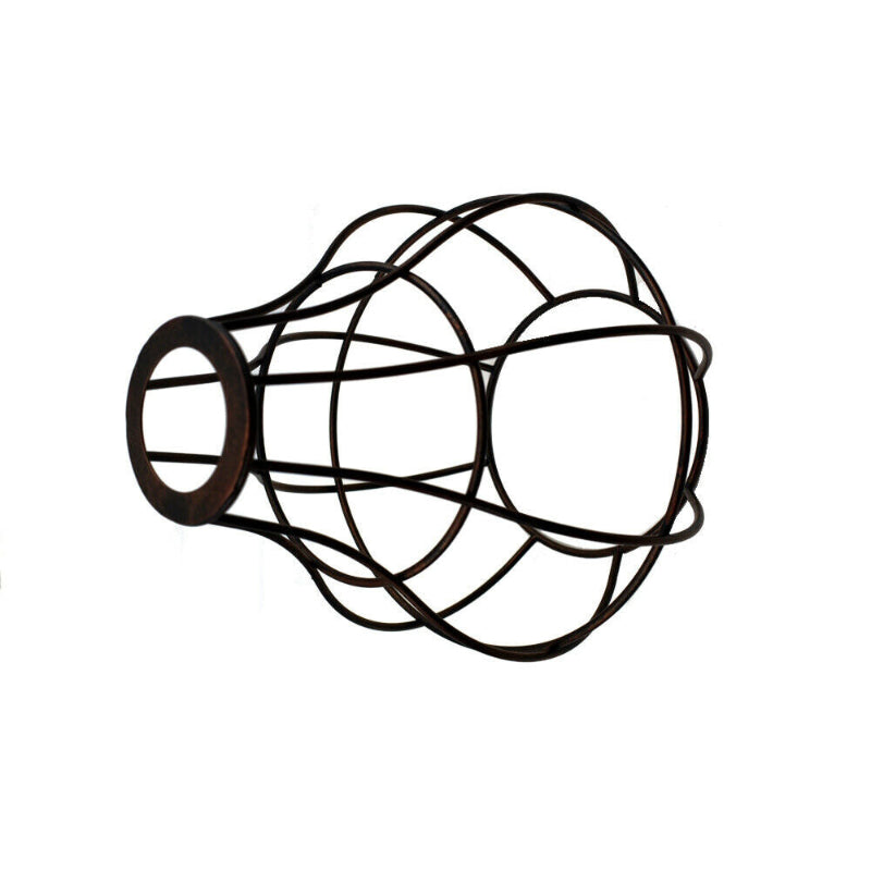 Retro Lampenschirm in Käfigform in rostiger Optik