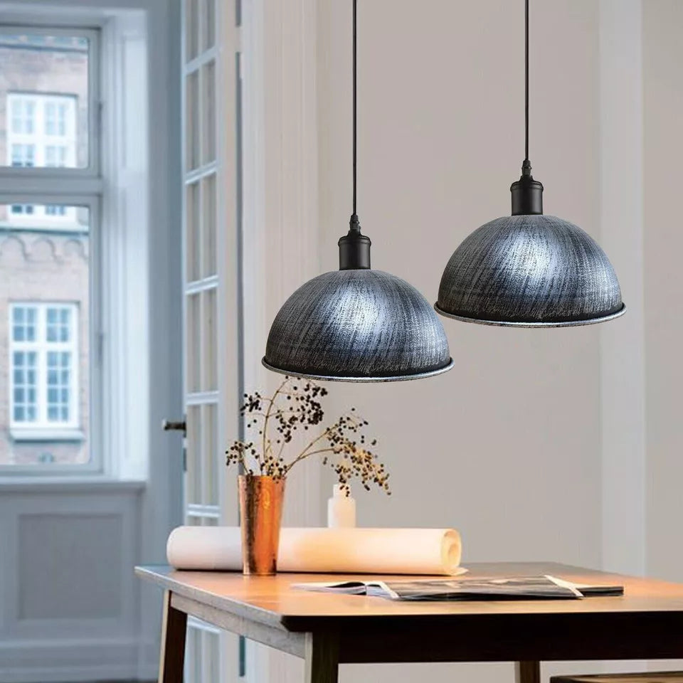 Retro Pendelleuchte schwarz