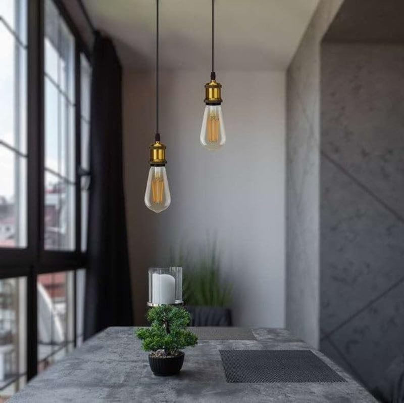 Retro Pendelleuchten Set für Edison Birnen
