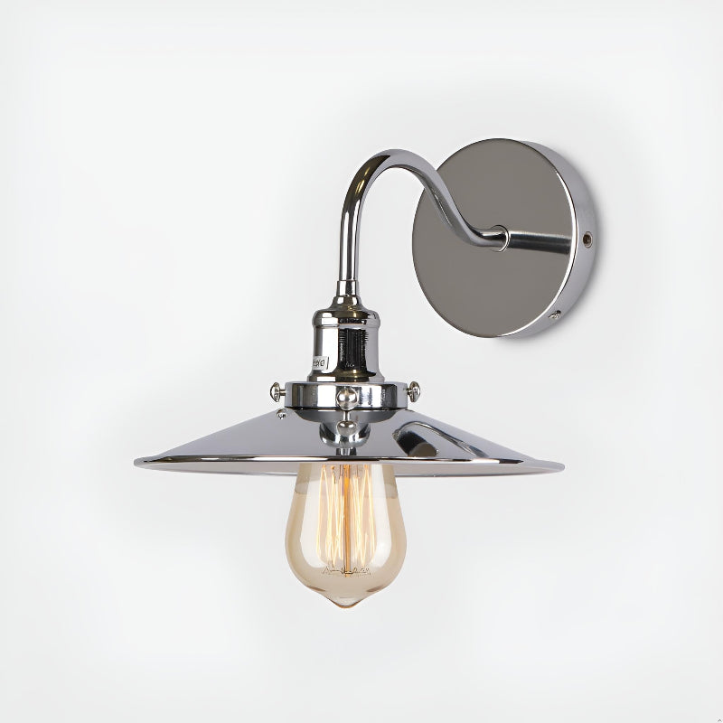 Retro Wandleuchte Chrom