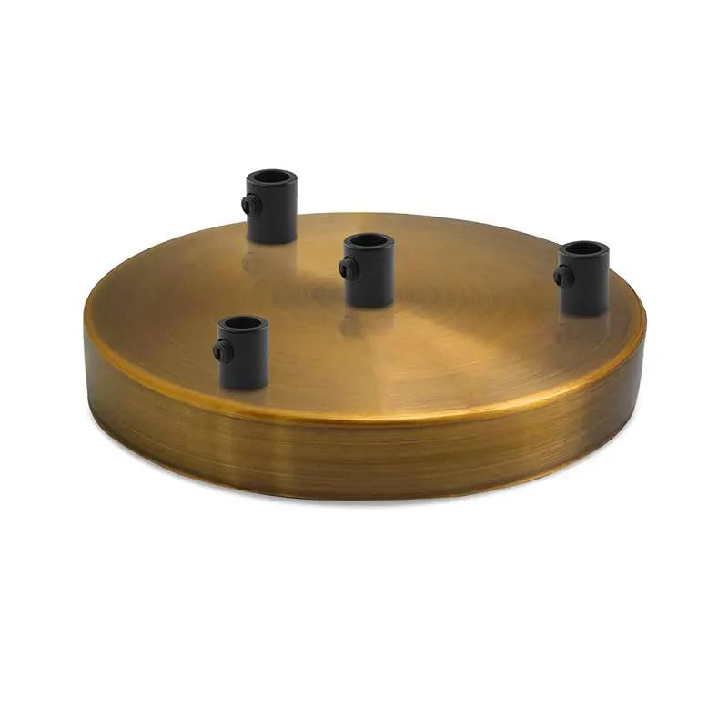 Runder Lampenbaldachin 120mm in Kupfer gebürstet
