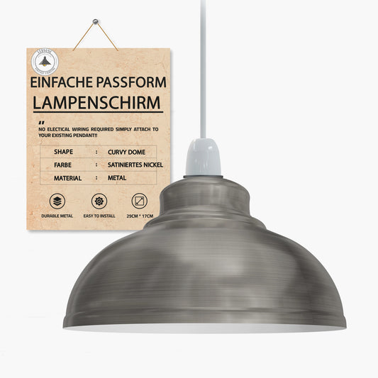 Vintage Lampenschirm Esszimmer Pendelleuchte Schirm Ø 29cm ~2722