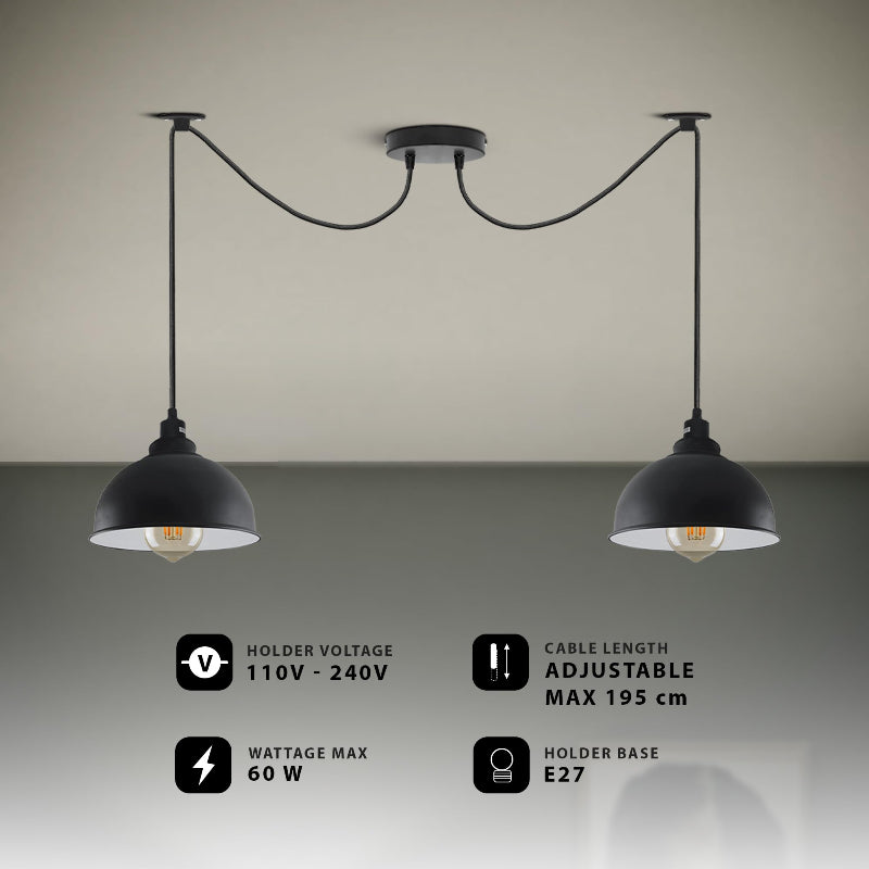 mit led-zeit-deckenlampe metal