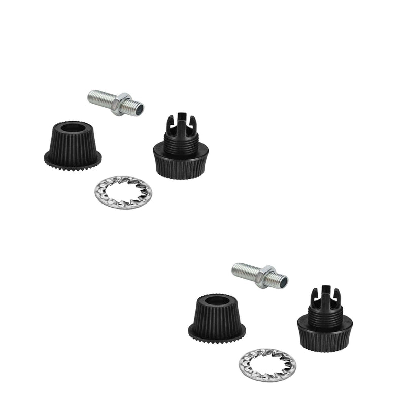 Schwarze Kabelklemmen (2er-Pack)