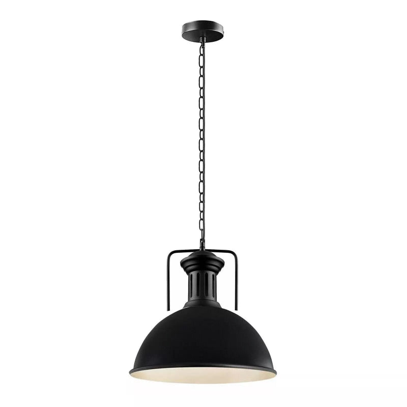 Schwarze Metall Pendelleuchte 30cm für Küchentheke