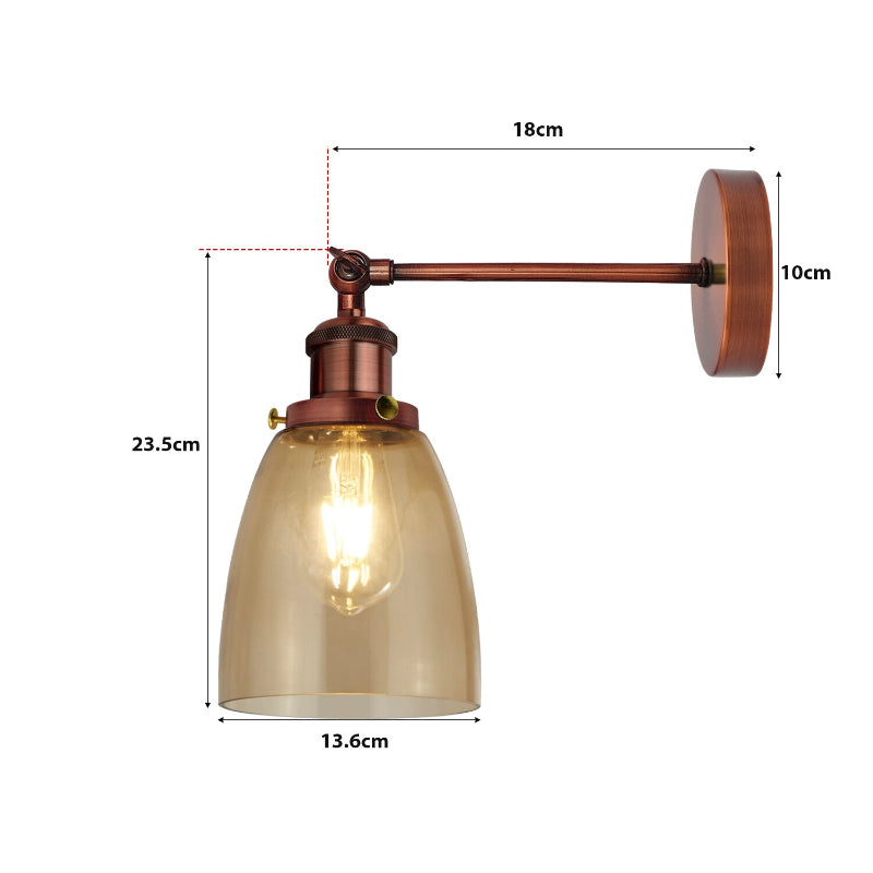Schwarze Wandlampe mit Gelenkarm