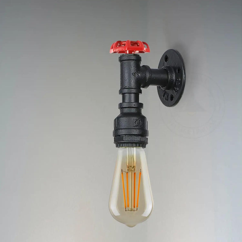 Steampunk Lampe Kupfer-Antik für Wandmontage