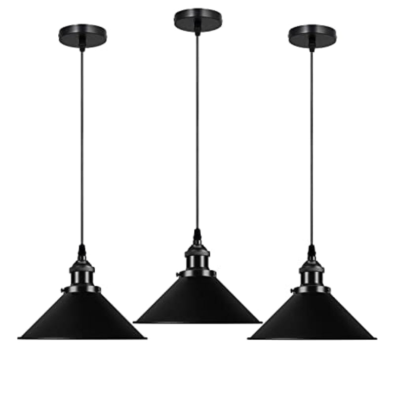 Stilvolle Pendelleuchte Schwarz
