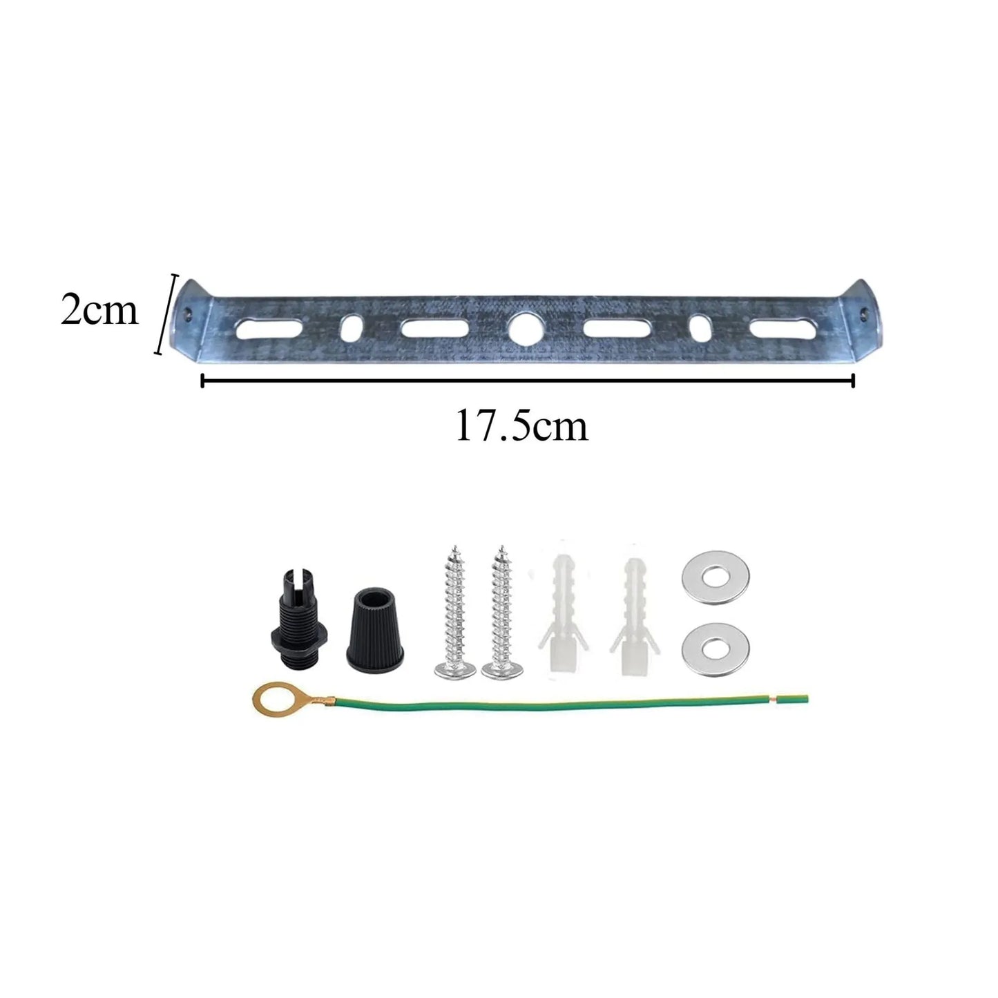 Deckenrose 175mm Halterung Licht Befestigungsgurt Klammer Platte mit Zubehör~1279