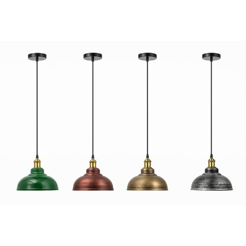 Industrie Kuppel Pendelleuchte - E27 Sockel ~3276