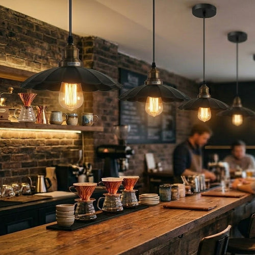 Rustikaler Mid Century Stil Esszimmer Hängelampe lampen licht ~3637