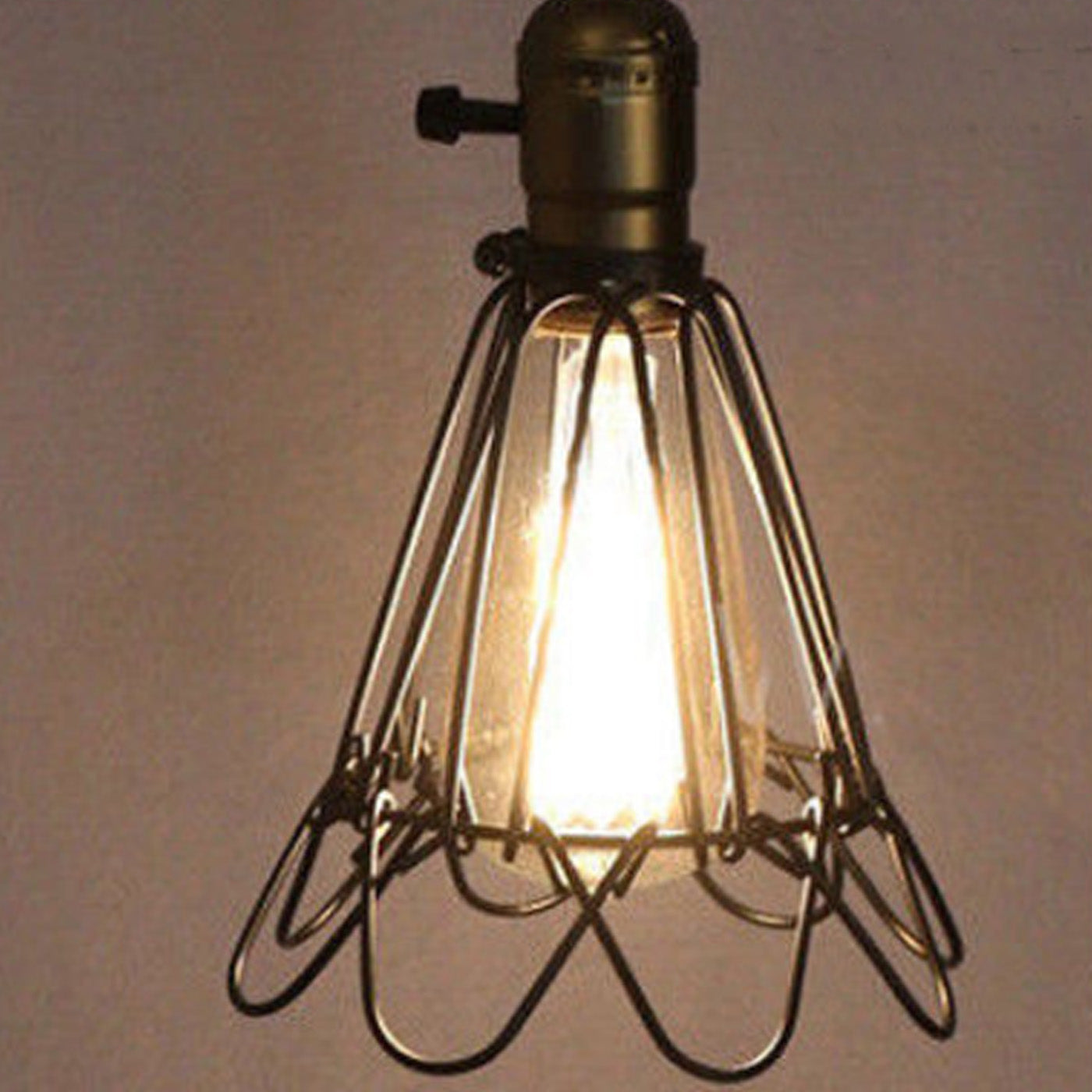 Vintage-Leuchtmittel Sicherheitsbeleuchtung Käfig Seerose