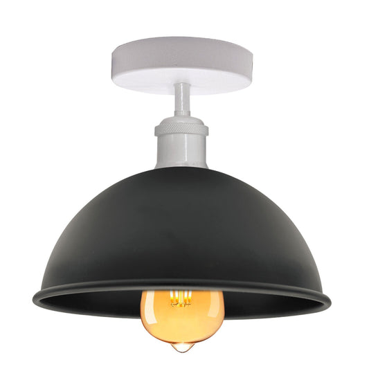 Vintage Deckenlampe in Schwarz mit E27 Fassung für Retro Look