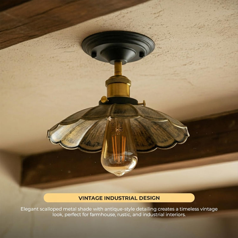 Vintage Deckenleuchte Semi Flush Mount