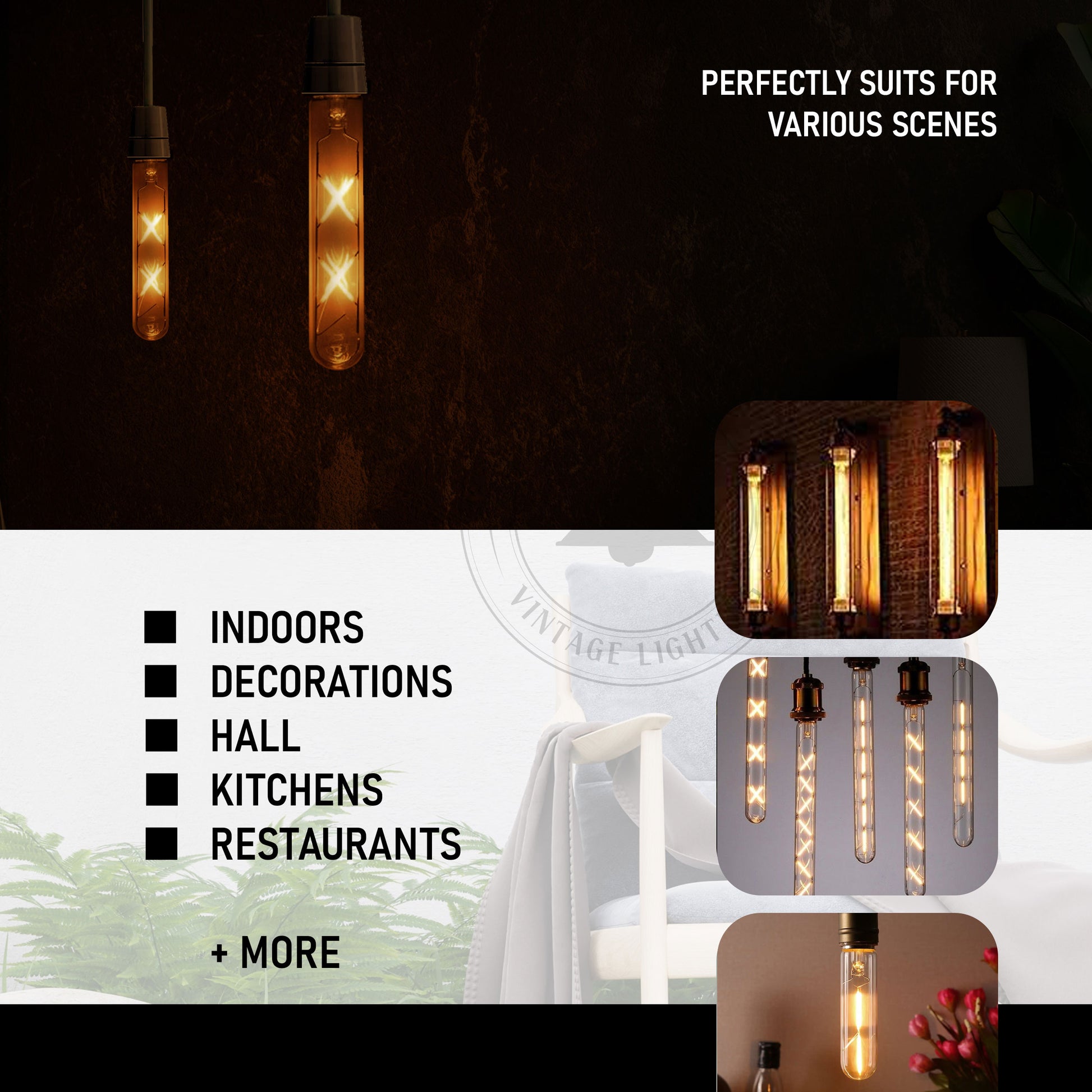 Glühbirne E27 Vintage LED 4W Dimmbar Glühbirne