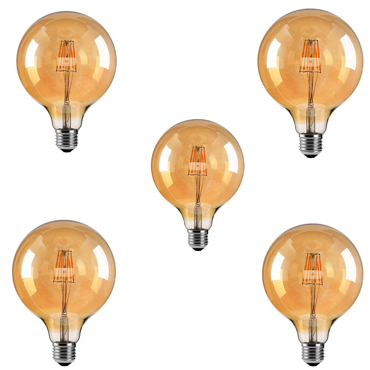Vintage LED E27 G125  8W Glühbirne fur Wandleuchte