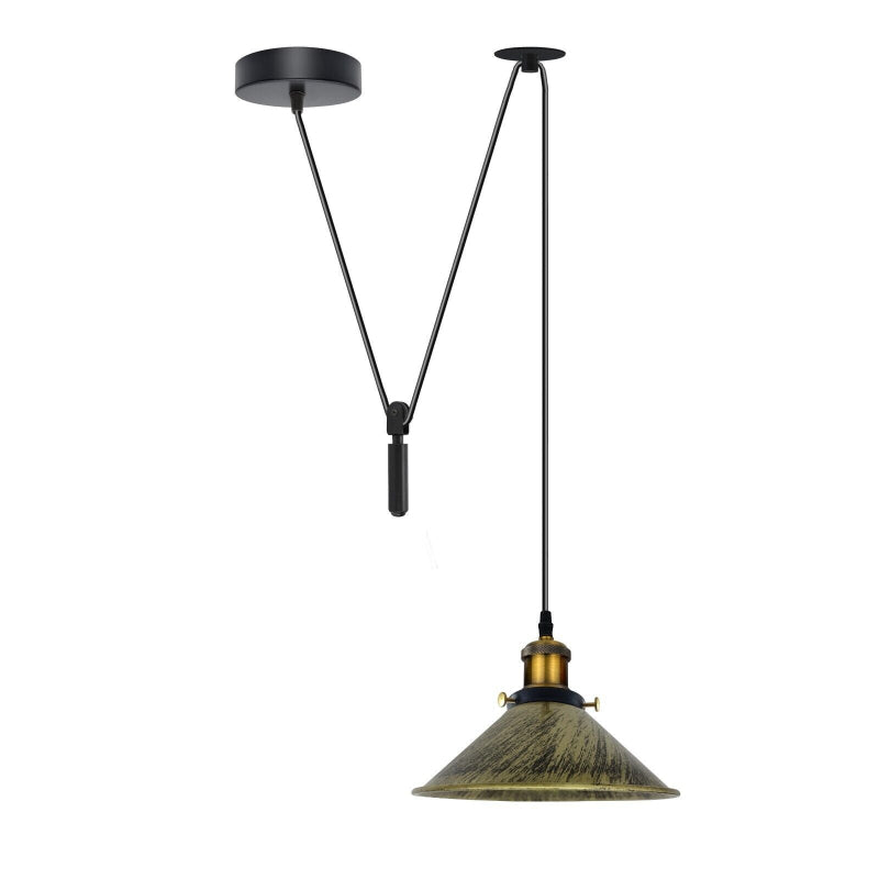 Vintage Lampe Seilzug