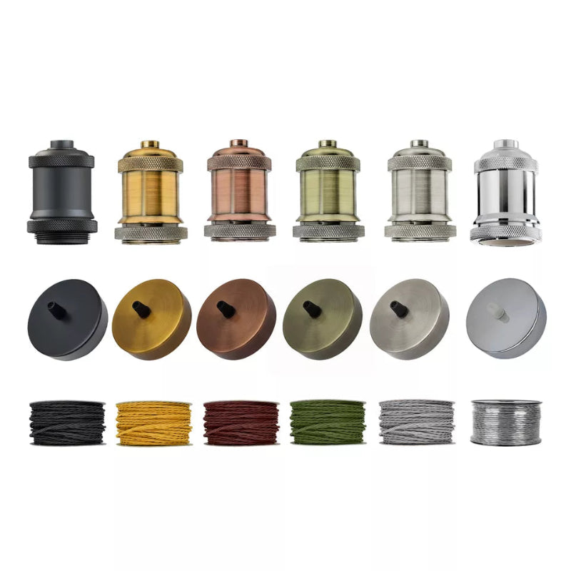 Vintage Lampenpendel Set