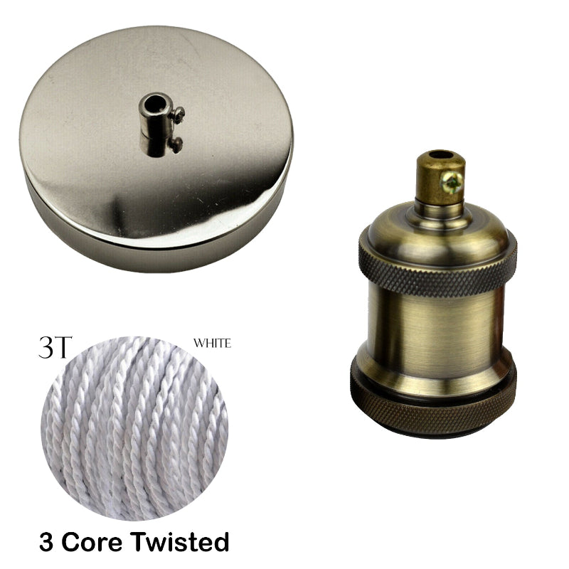 Vintage Lampenzubehör Set