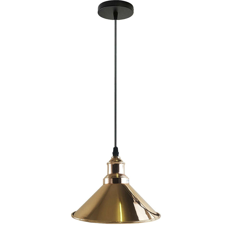 Vintage Metall Pendelleuchte im Industriedesign