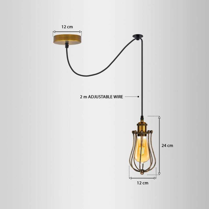 Vintage Pendelleuchte Spider Lights