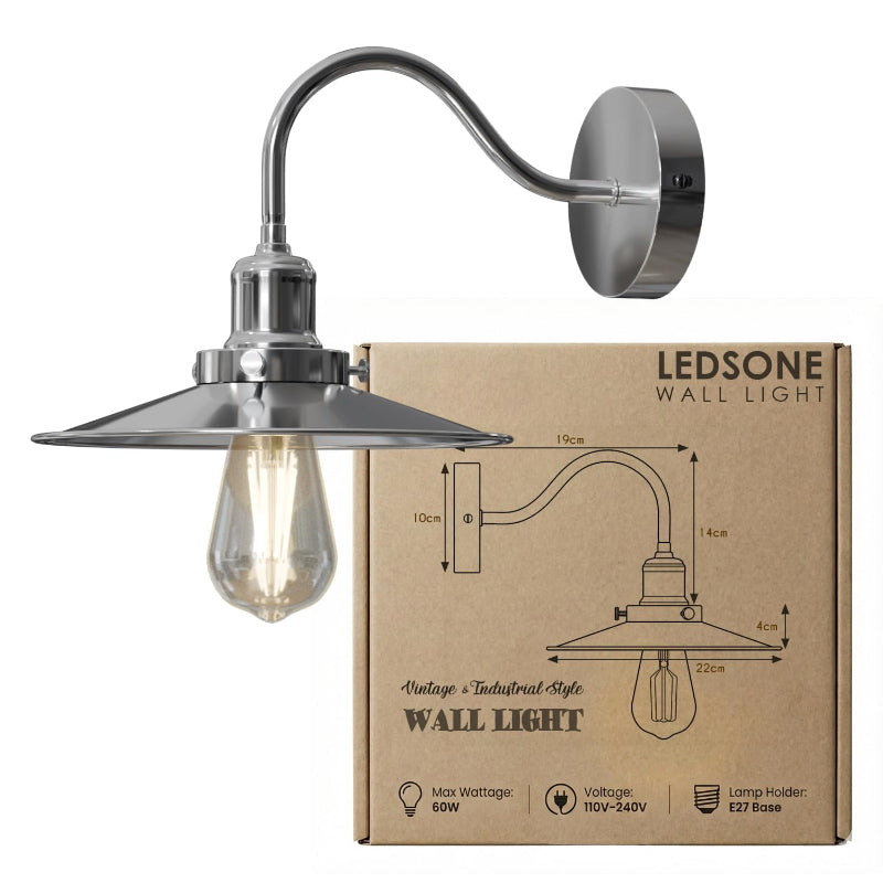 Vintage Wandlampe Metall