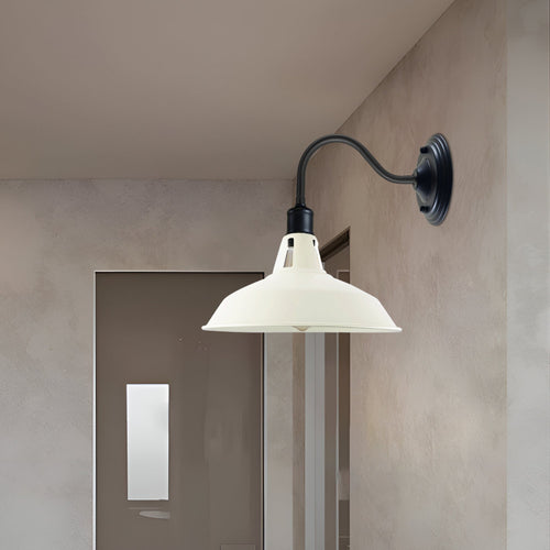 Vintage Wandleuchte Weiß ~3116