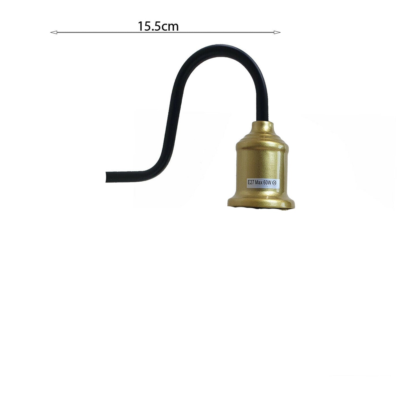 E27 Lampenfassung mit Kabel Lampenfassung aus gelbem Messing ~2879