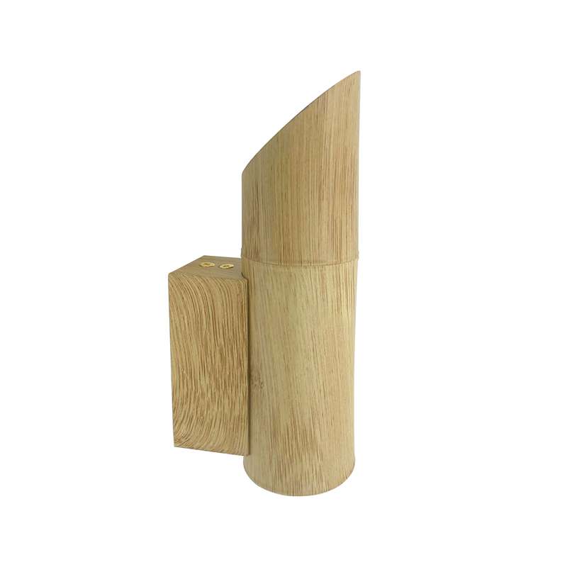  Holz (Bambusmaserung) Wandleuchte 