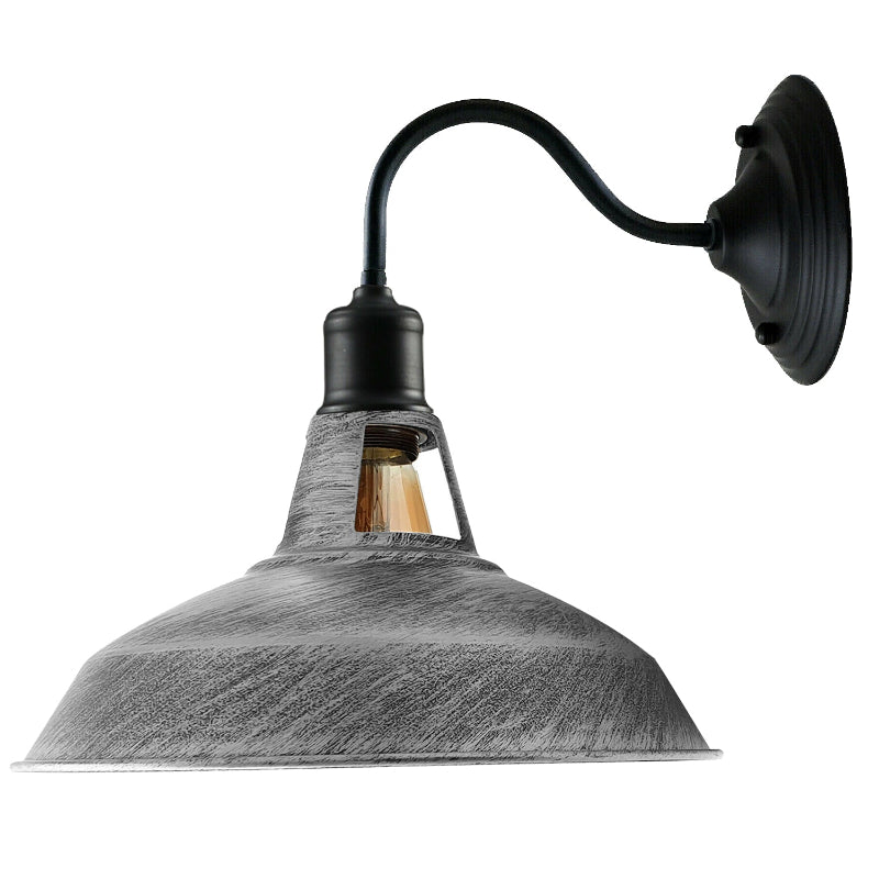 Wandlampe für Schlafzimmer gebürstetes Silber