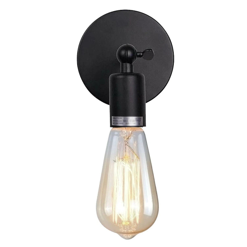 Wandlampe flexibel verstellbar montiert an einer braunen Wand