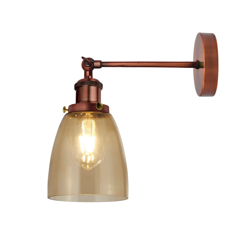 Wandlampe mit klarem Schirm