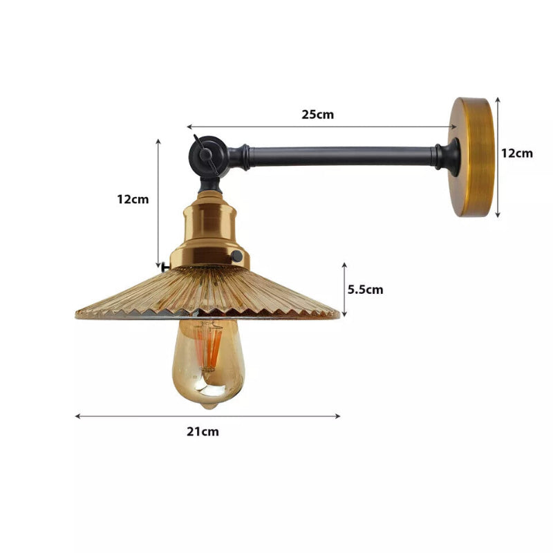 Wandlampe mit verstellbarem Arm