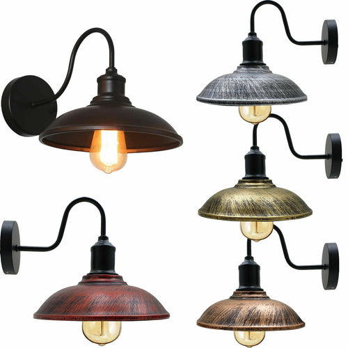 Vintage Wandleuchte verstellbare Wandlampe für alle Räume E27~1565