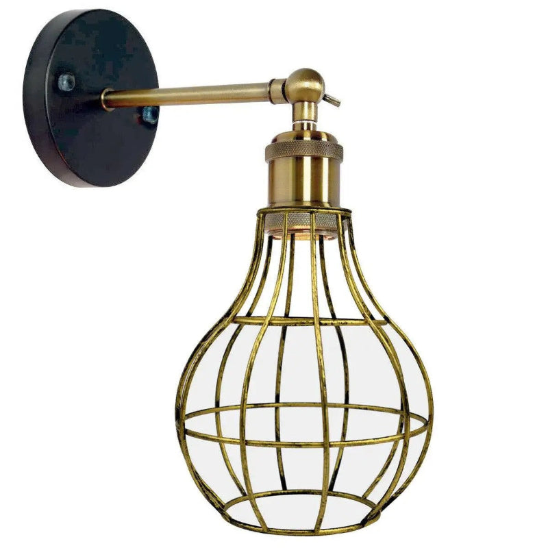 Wandleuchte Industrial Käfig