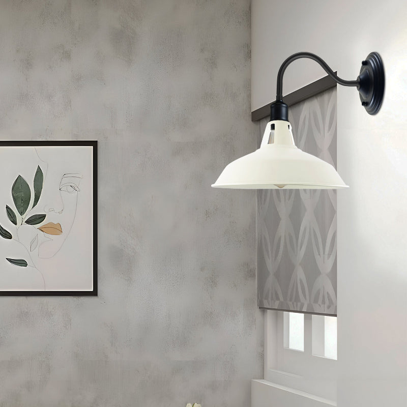 Wandleuchte Shabby Chic mit Holz- oder Metallarm