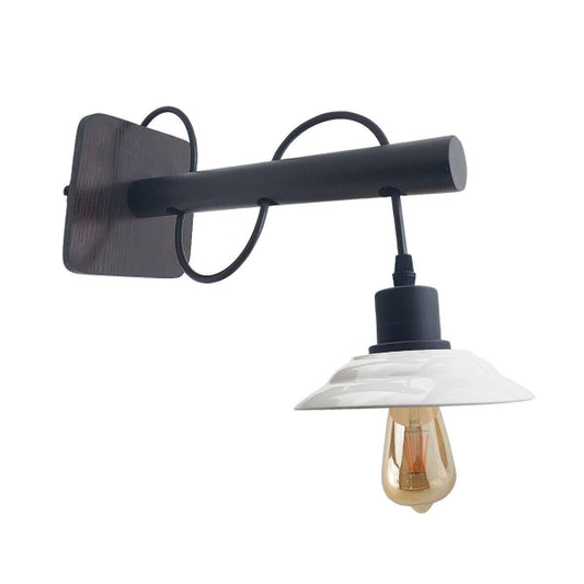 Wandleuchte Innen Weiß Modern Ø15cm E27 Wandlampe 