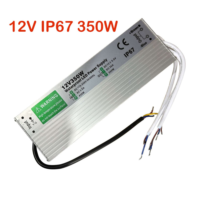 
Wasserdichtes IP67-LED-Netzteil (350 W, 12 V DC)