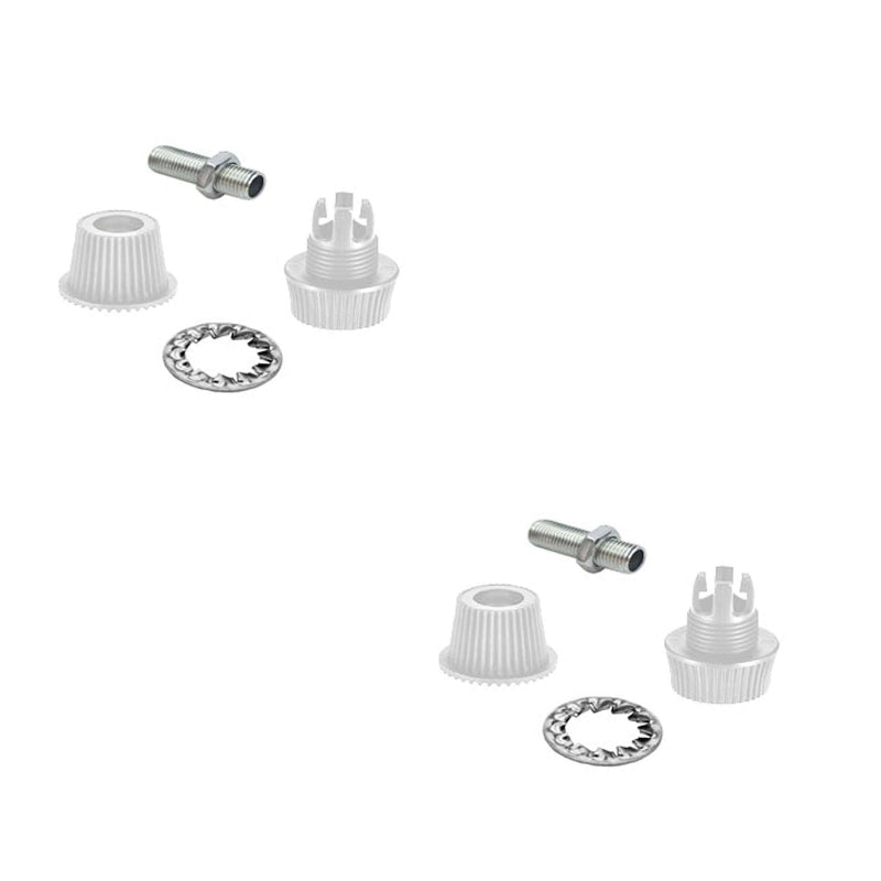 Weiße Kabelklemmen (2er-Pack) 