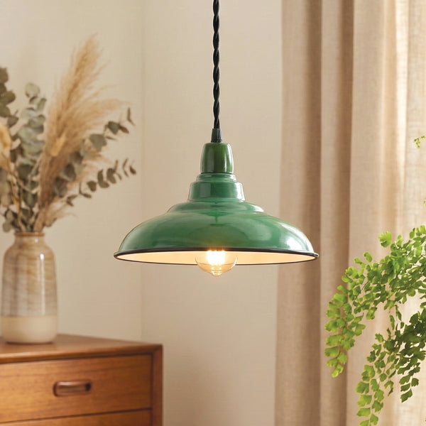 Industrielle Pendelleuchte mit E27-LED-Leuchtmittel~3646