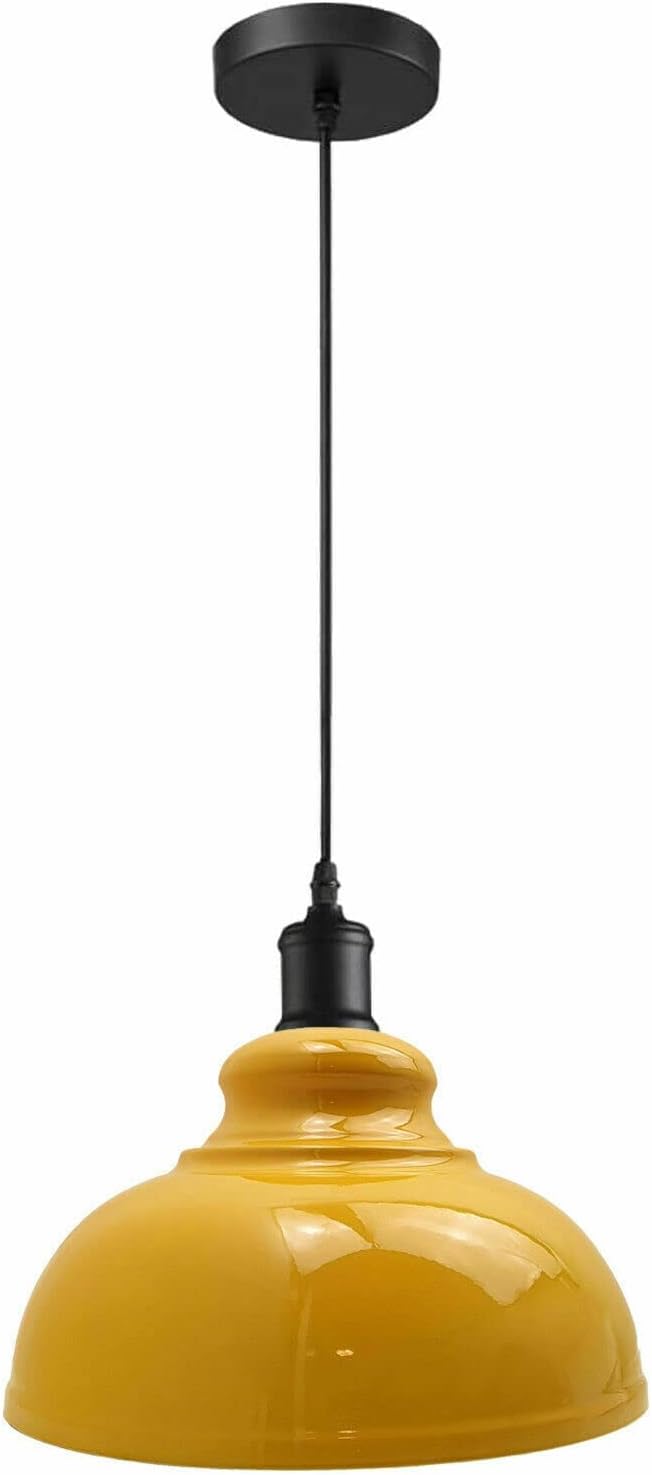 Suspension Vintage Luminaire Rétro  Plafonnier Lampe Éclairage Abat-jour
