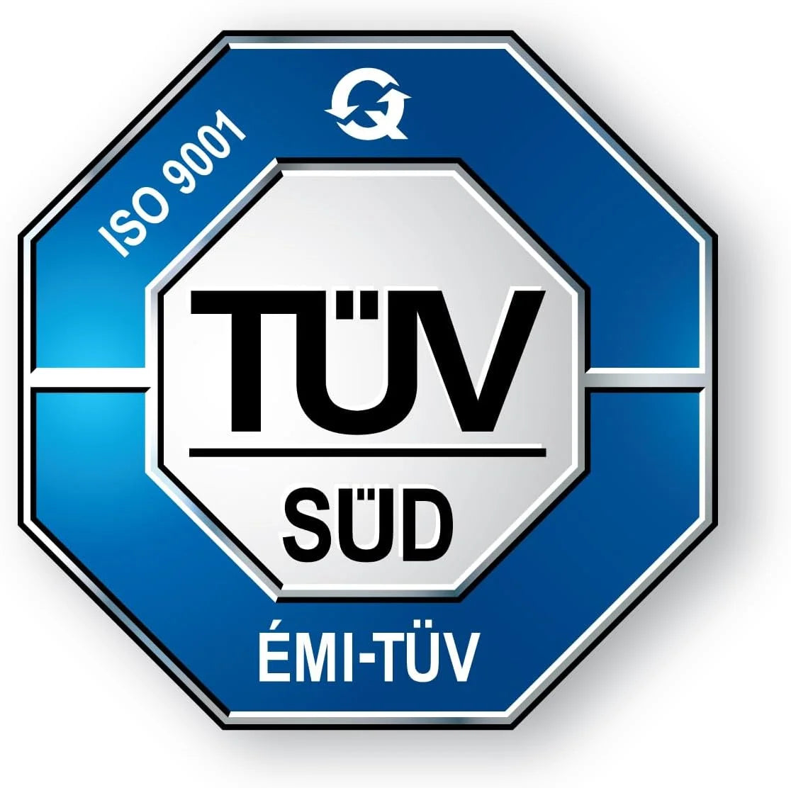 Zertifikats-Prüfzeichen von TÜV SÜD für ein nach ISO 9001 zertifiziertes Qualitätsmanagementsystem
