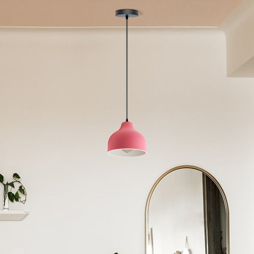 Metall Lochgröße E27 Sockel mehrfarbiger Lampenschirm~3025