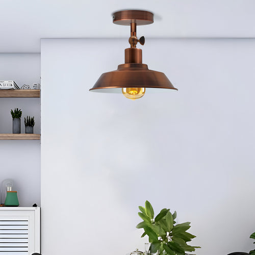 Moderne Kuppel-Deckenleuchte Kupfer E27 – Metall – 26 cm Schirm~3024