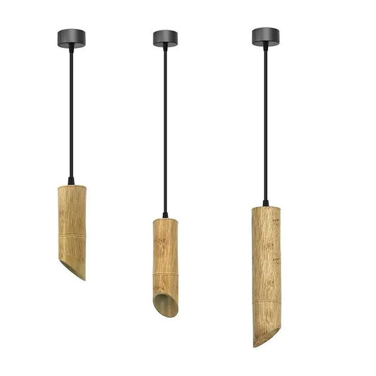 Boho bambus pendelleuchte für warmes und modernes Ambiente